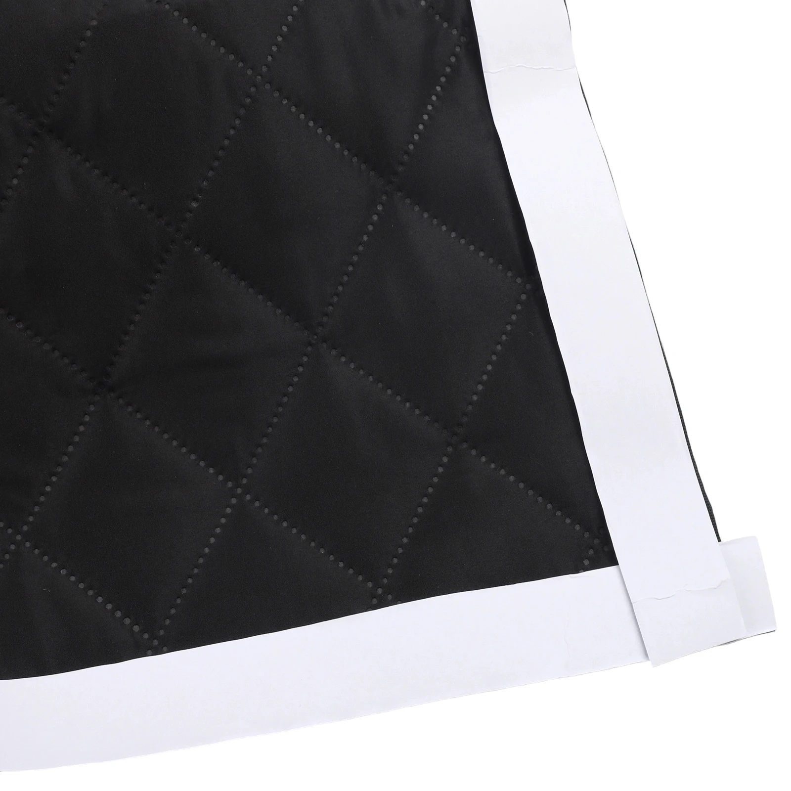 Insulated Camper Door Cover with Magnetic Closure and Three Layer Fabric to Protect RV Interior From Cold Air and Dust