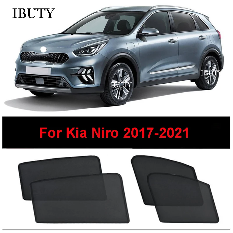 

For Kia Niro 2017 2018 2019 2020 2021 Magnetic Custom Car Sunshade Visor Mesh Curtains Side Window Sun Shade UV Heat Sunshield