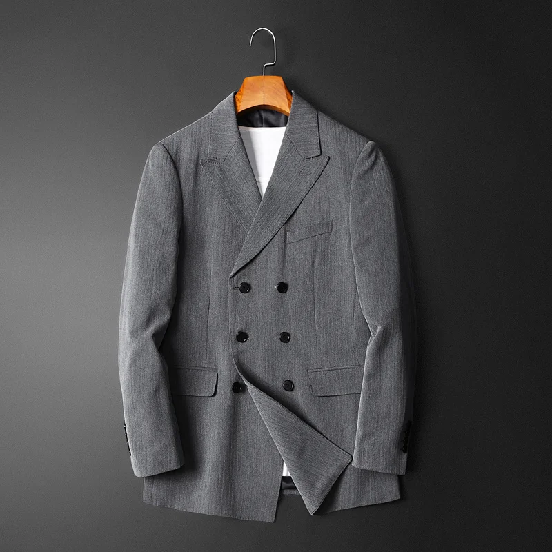 2024 Frühlings jacke Herren mantel, Herbst Zweireiher Herren klassischer Blazer Business hochwertige Blazer Herren in voller Größe S-5XL