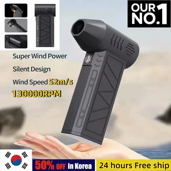 소형 전기 터보 제트 선풍기, 브러시리스 모터, 격렬한 송풍기, 산업용 덕트 선풍기, 풍속 52 m/s, 130000 RPM