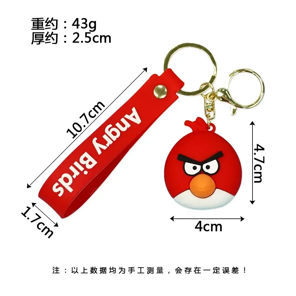 Hasbro Angry Birds Cartoon Cute Figure Model Keychain Creative Anime Personalized Car Keychain Pendant Jewelry Gift Wholesale