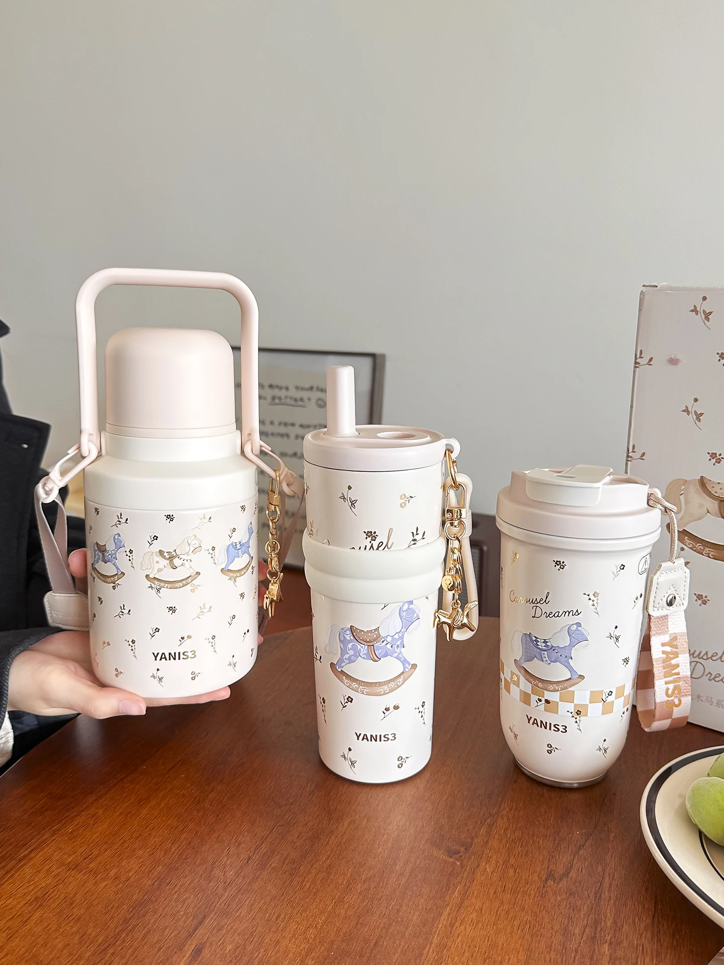 

High Aesthetic Large Capaci 36L Stainl Steel St Cup Thermal Insulation Mug Luxury Feel Water Cup Gift for Girls