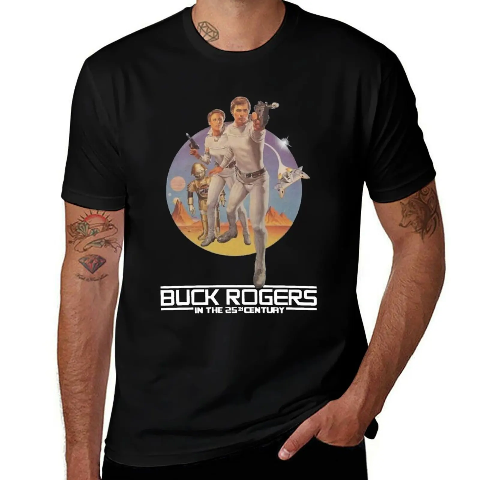 Vintage Retro BuckIn The 25Th Century Gifts T-Shirt Plus Size Non-Shrink T-Shirt