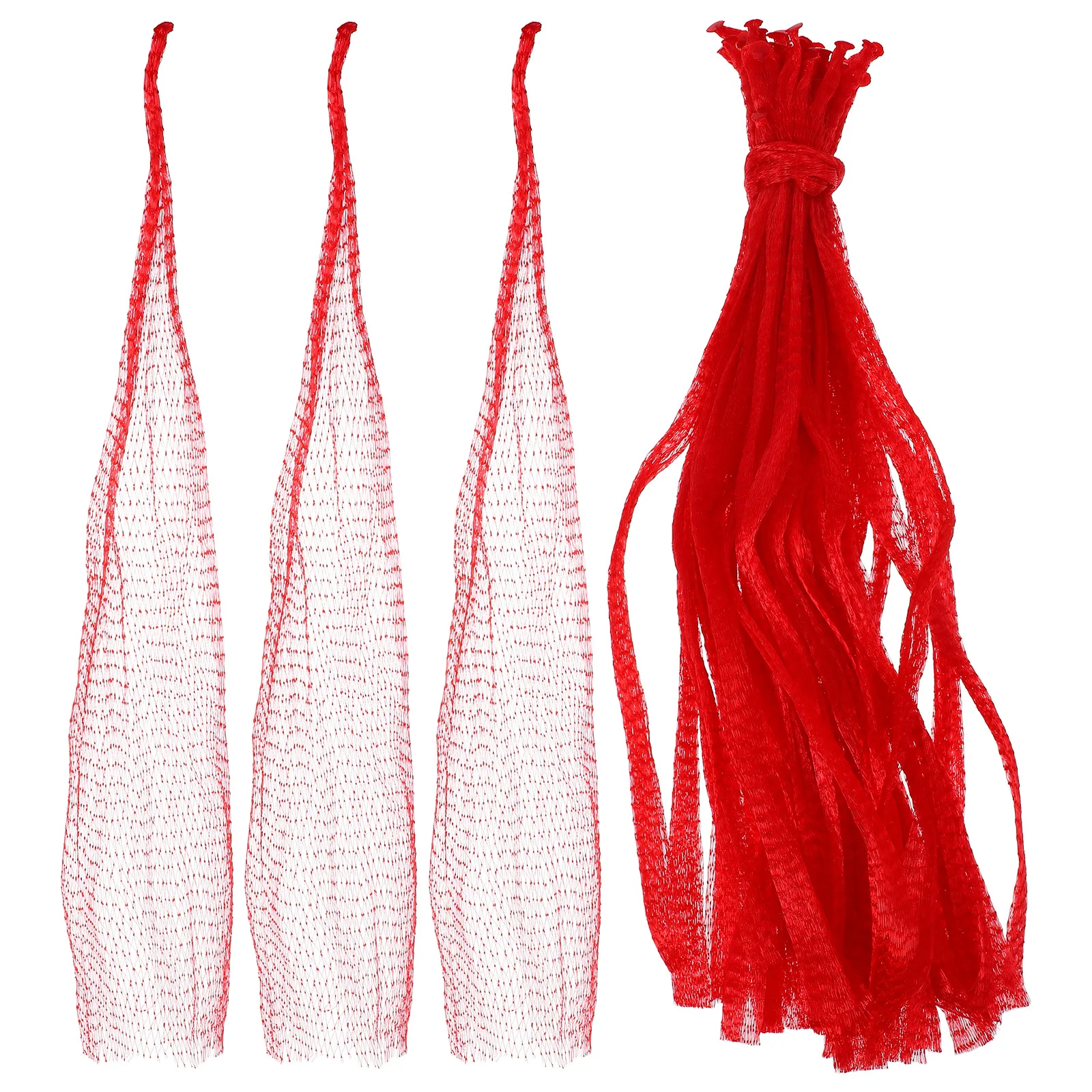 

50 Pcs Mesh Storage Produce Bags for Onions Fruit Netting Vegetable Red Vegetables