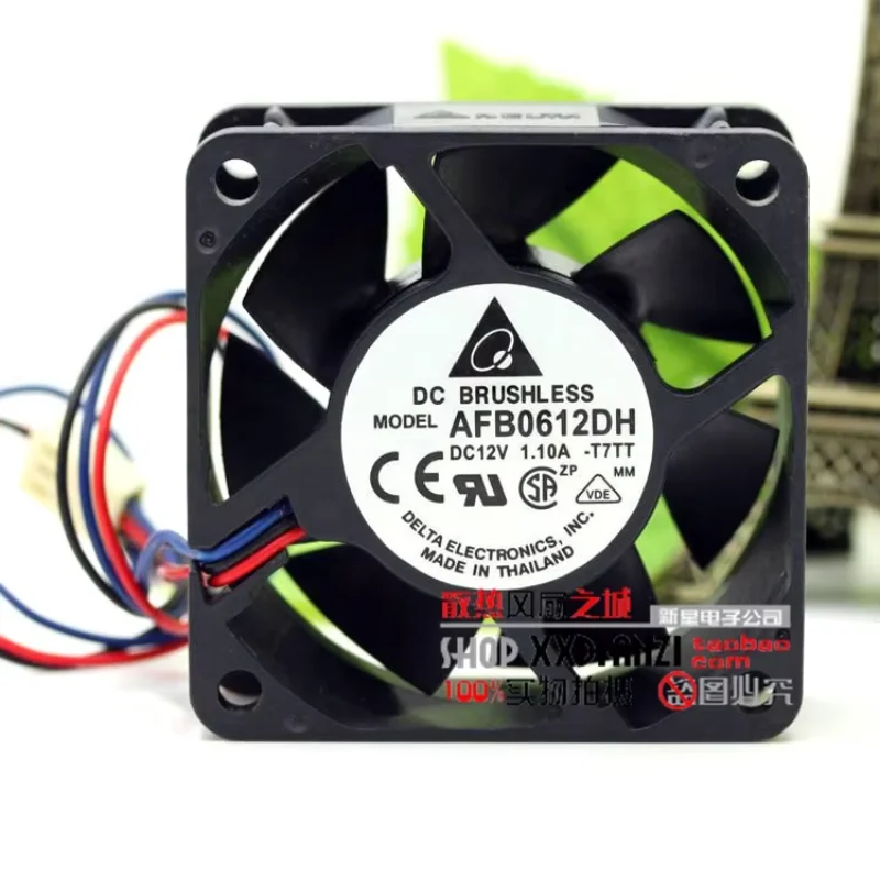 Delta Electronics AFB0612DH T7TT Server Cooling Fan DC 12V 1.10A 60x60x25mm 3-wire