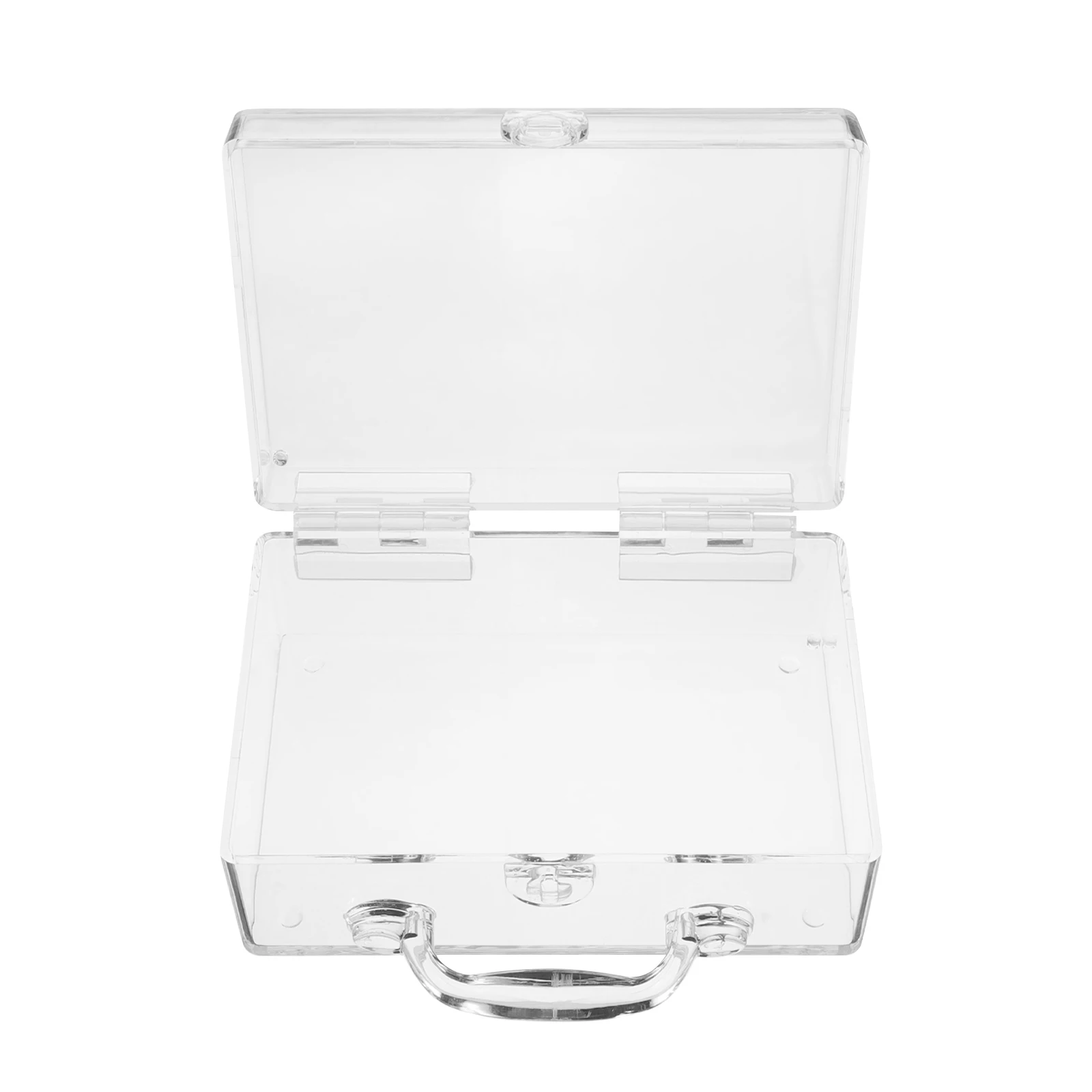 

Transparent Storage Boxes Clear Acrylic Jewelry ganizer Portable Craft Foldable Crystal Case Small Display Box Storage for Home