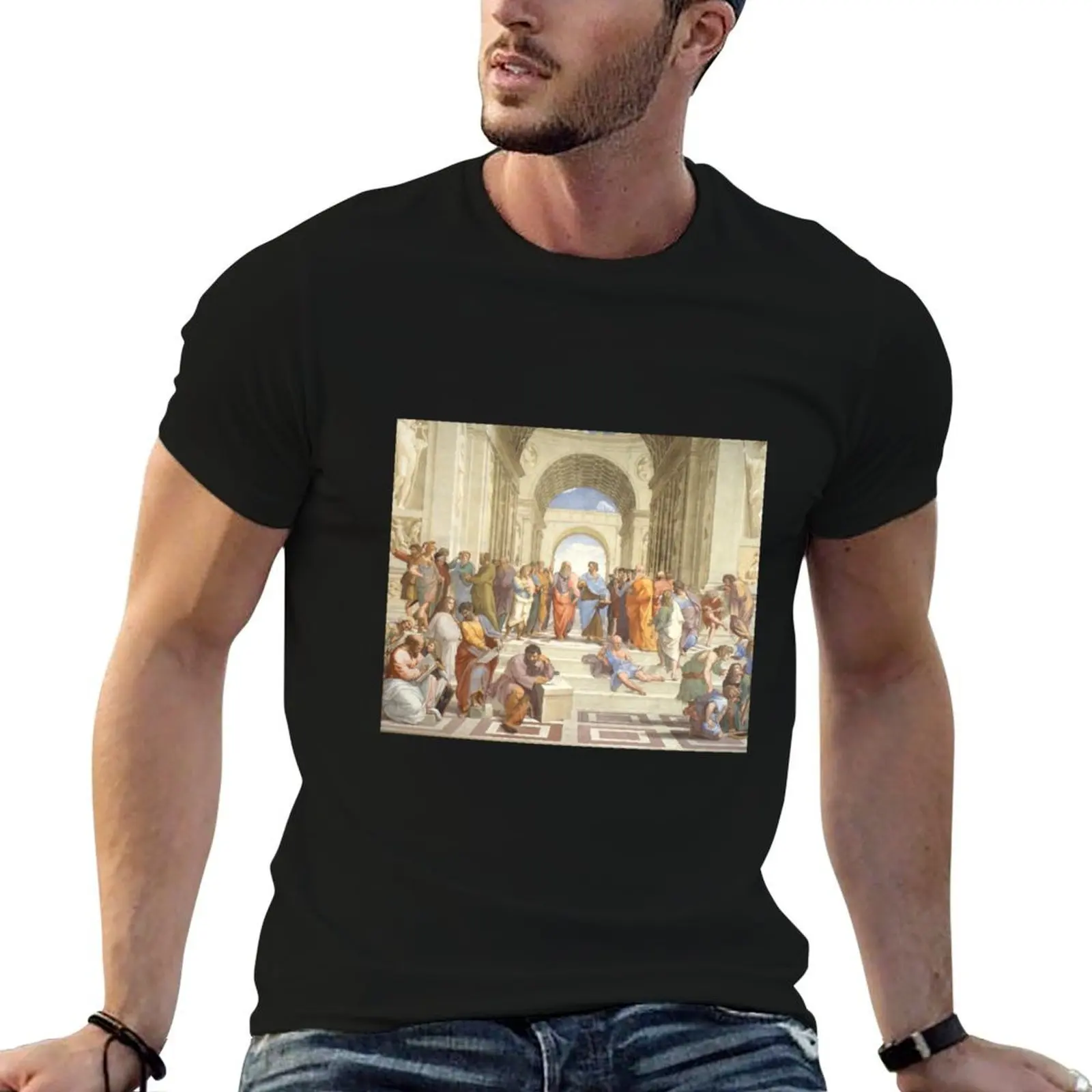 

School of Athens T-Shirt printed t shirts for man t shirts for man graphic tees t shirts for man pack white T-Shirt