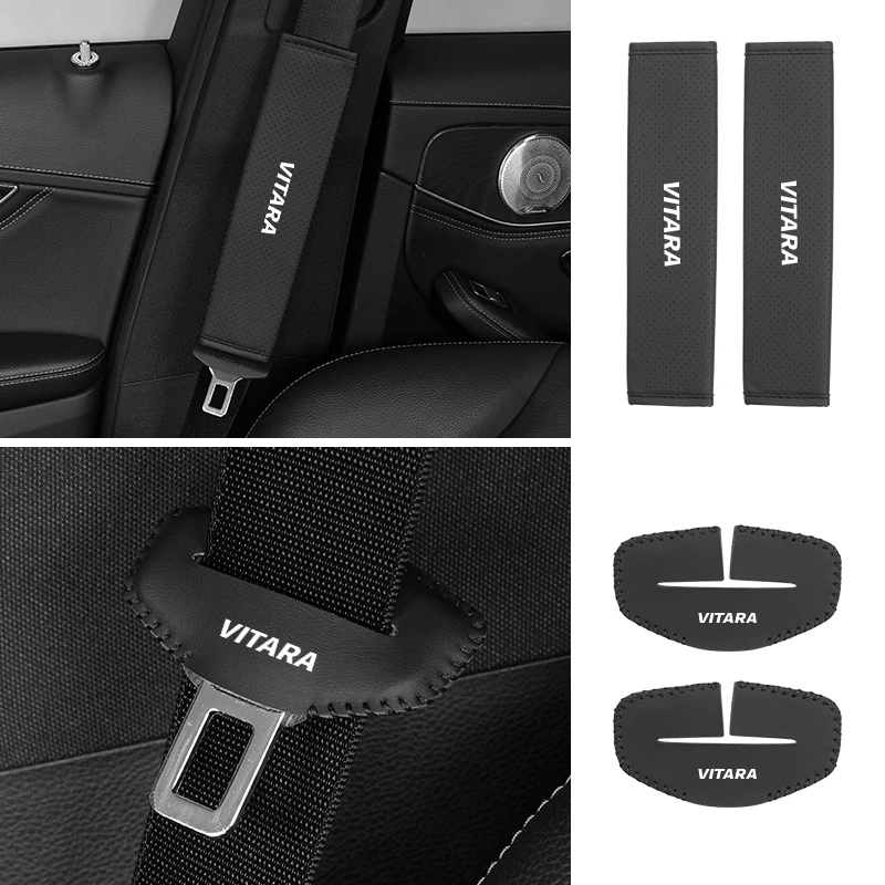 Car Shoulder Pad Safety Buckle Protective Anti-scratch Cover For Suzuki Vitara DZire Swift Jimny Ignis Grand Alto Xbee Swace Acr