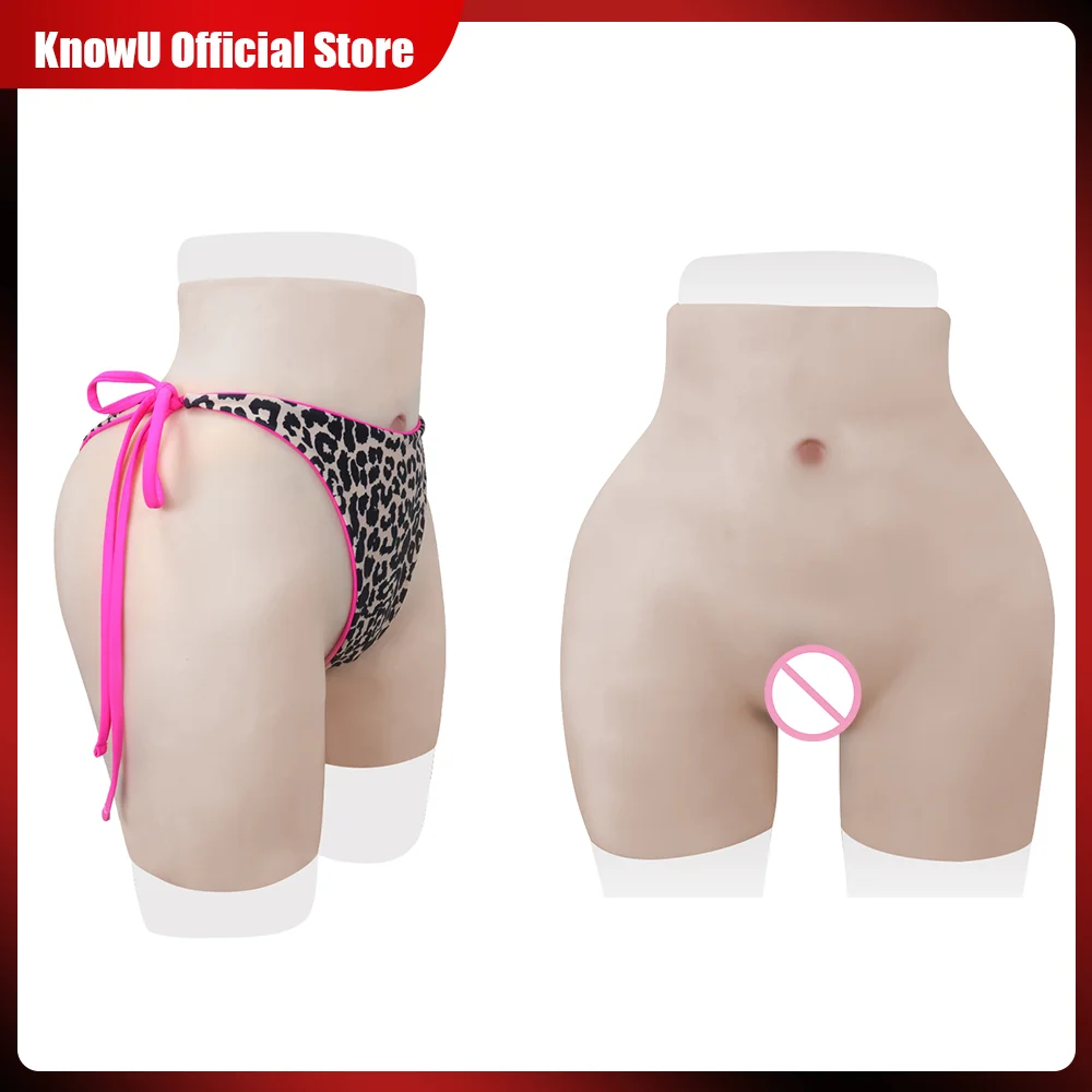 KnowU Silicone Pants Realistic Vagina Enhancer Hip Shorts Cosplay Costumes Artificial Underwear Pantiesfor Cosplay