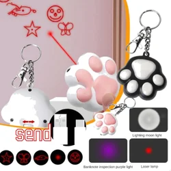 Cat Toys USB ricaricabile LED Laser Toy Transform Pattern per gatti Interactive Funny Kitten Training Laser Toy Cat Accessories