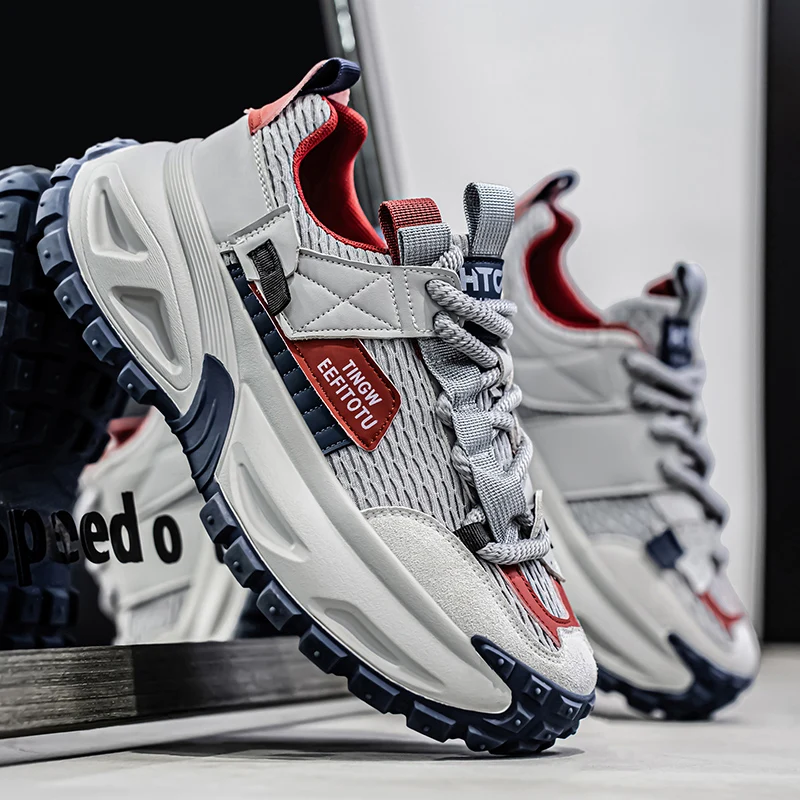 

Прогулочная обувь для мужчин и женщин, новинка 2023 года, летние дышащие удобные теннисные туфли на шнуровке с сеткой, оригинальные модные кроссовки