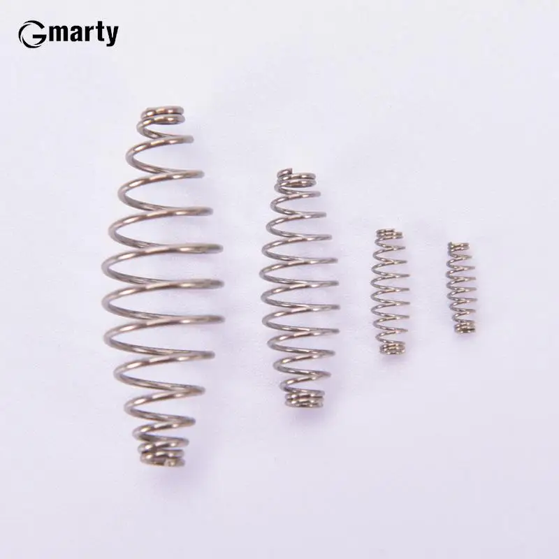 20Pcs/lot Stainless Steel Olive Shape Fishing Hook Bait Feeder Spring Carp Hook Explosion Jig Fishhook Spring Tackle Tool