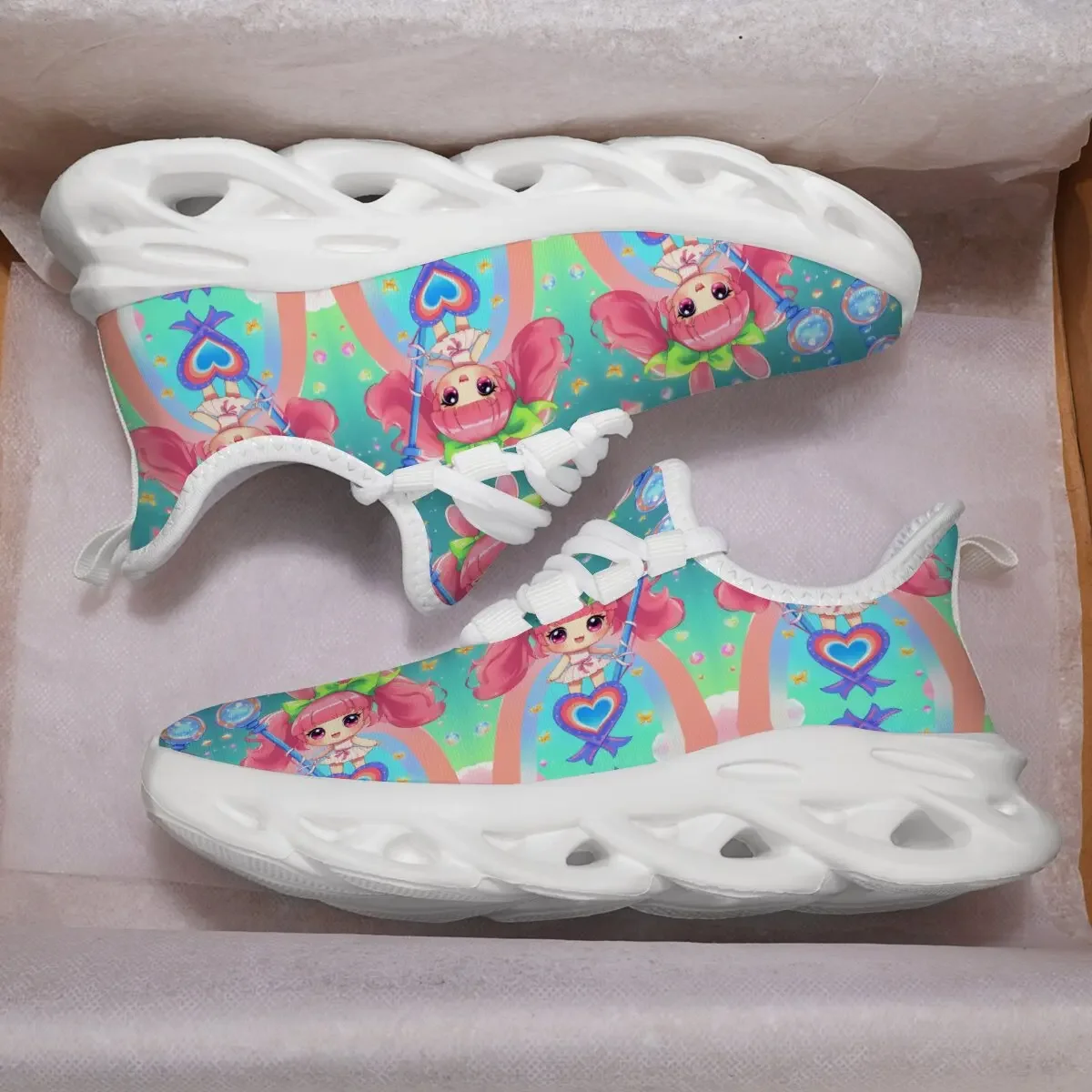 أحذية رياضية للأطفال، أحذية مشي قابلة للتنفس مطبوعة برسوم كارتونية لطيفة للأولاد والبنات، أحذية رياضية مريحة قابلة للتنفس #5