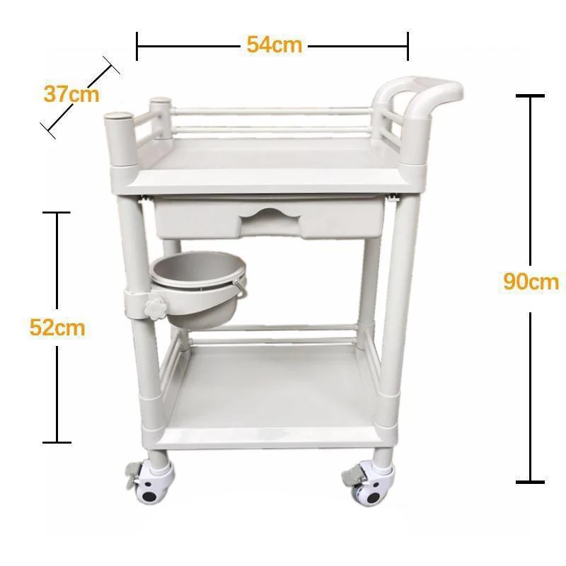 Simple Cheap ABS Plastic Medical Hospital Trolley