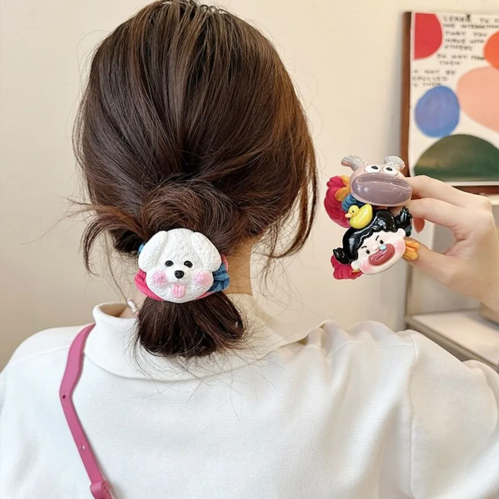 Niedliches Großes Cartoon-Haarband, Hochwertiges Hochelastisches Haargummi für Damen, Langlebiges Flechthaarband, Haaraccessoires – Detail 5