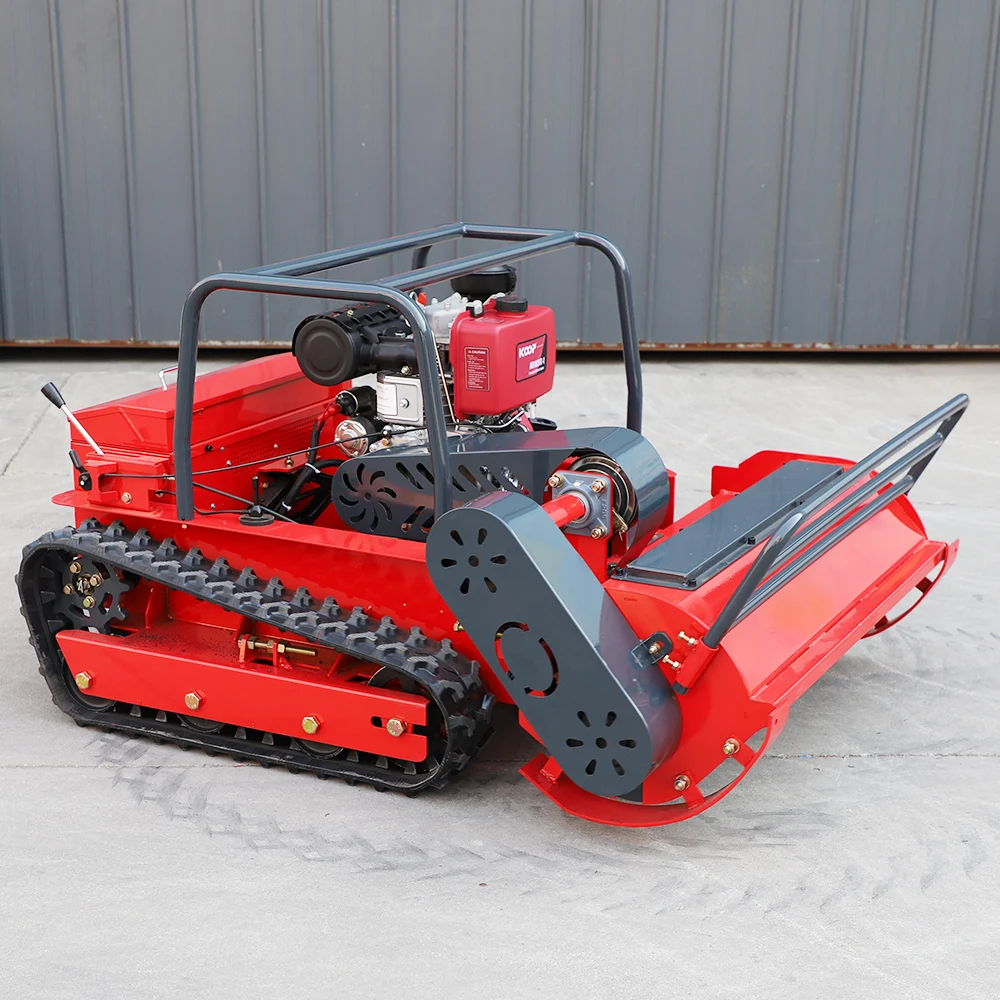 Customized 4-stroke Petrol Remote Control Lawn Mower 15HP 80cm Cutting Width for Farm and Pasture Use,Robotic Lawnmower Lawn