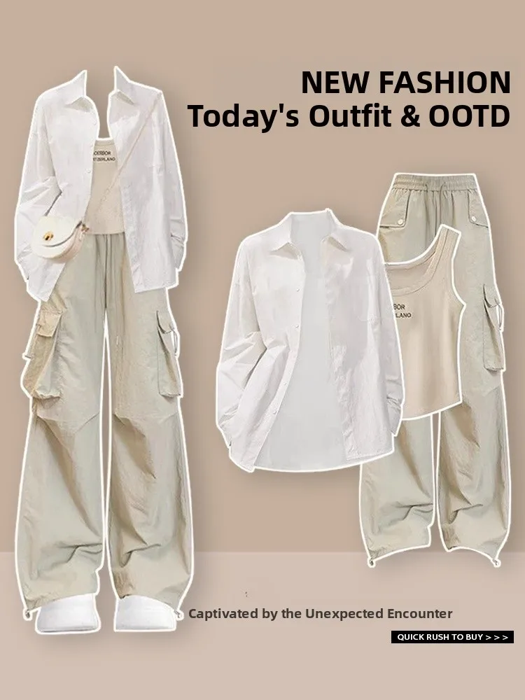 

Женский повседневный свободный комплект больших размеров V-Ne Long Sve, длинные брюки из полиэфирного волокна, жилет с эластичной резинкой на талии, повседневная одежда