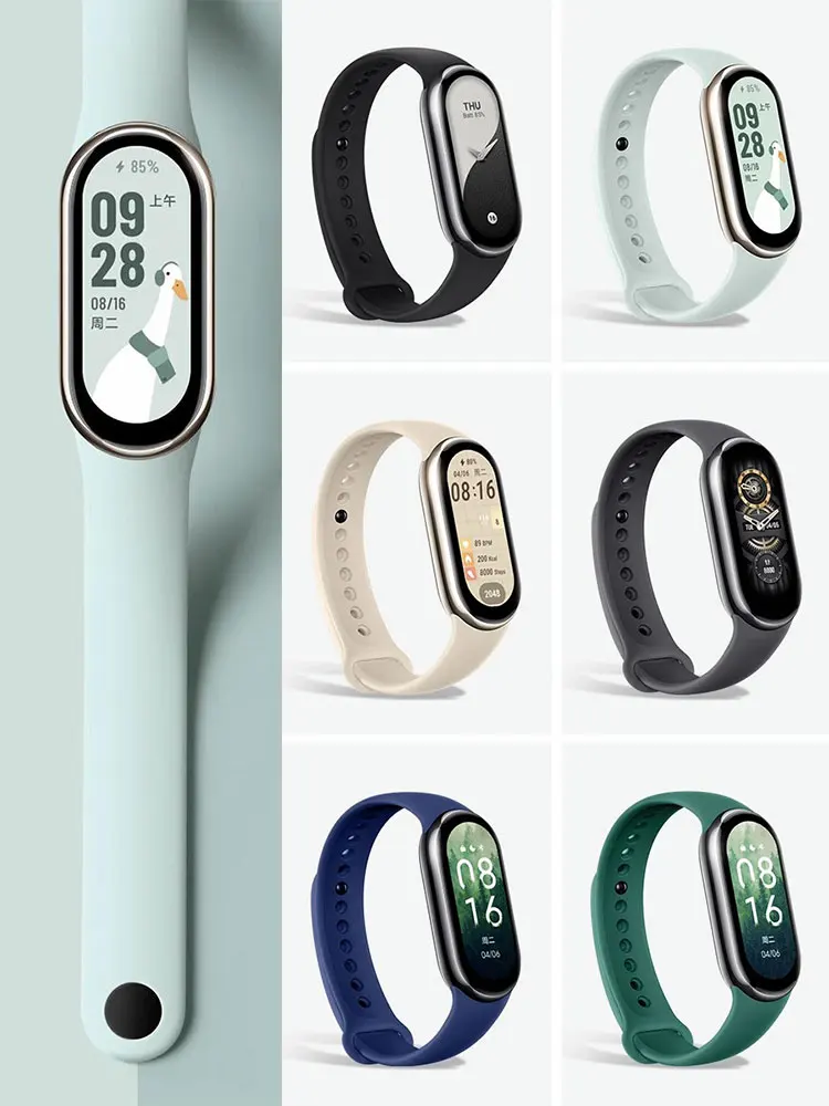 

Поп-силиконовый ремешок для Xiaomi Mi Band 8-8 NFC, сменный спортивный ремень Miband8, браслет, водонепроницаемый смарт-браслет 8, аксессуар для ремешка для часов