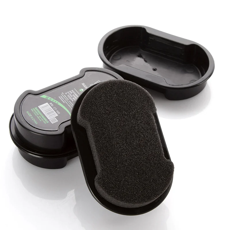 Double-Faced Quick Shine 1Pcs Shoes Brush Multifunctional Leather Polishing Colorless Liquid Wax Shining Sponge Polisher Shoe