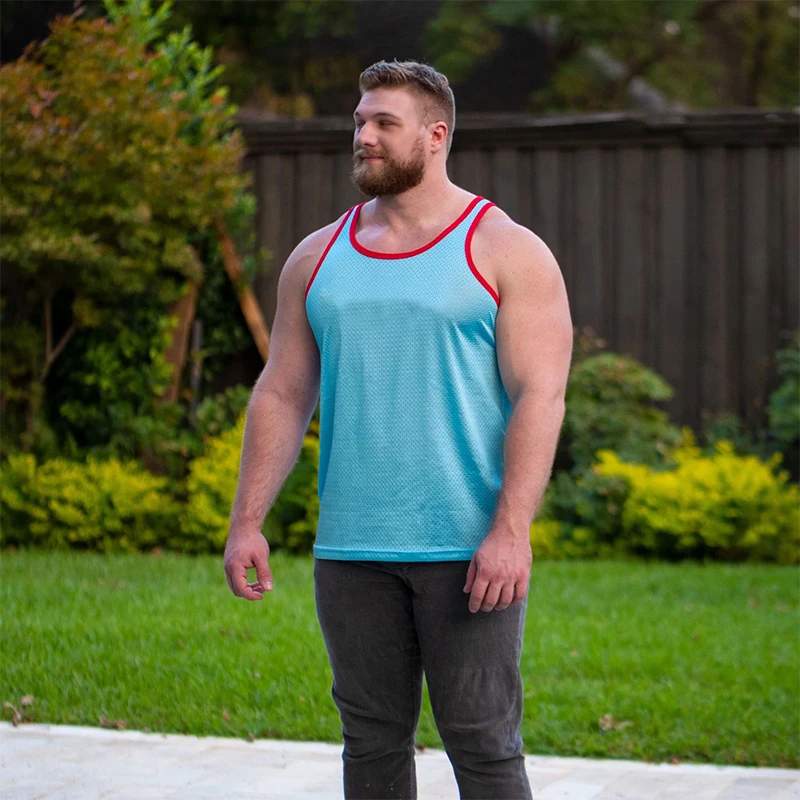 

2025 NEW Summer Men Running Vest quick-drying Breathable Sport Tank top Basketball Loose Sleeveless tops loose mesh Fitness Vest
