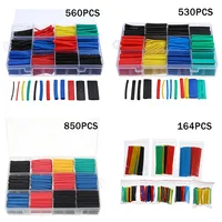 850Pcs/box 5 Color 12 Size 2:1 Polyolefin Shrinking Assorted Heat Shrink Tube Electric Wire Cable Insulated Sleeving Tubing Set