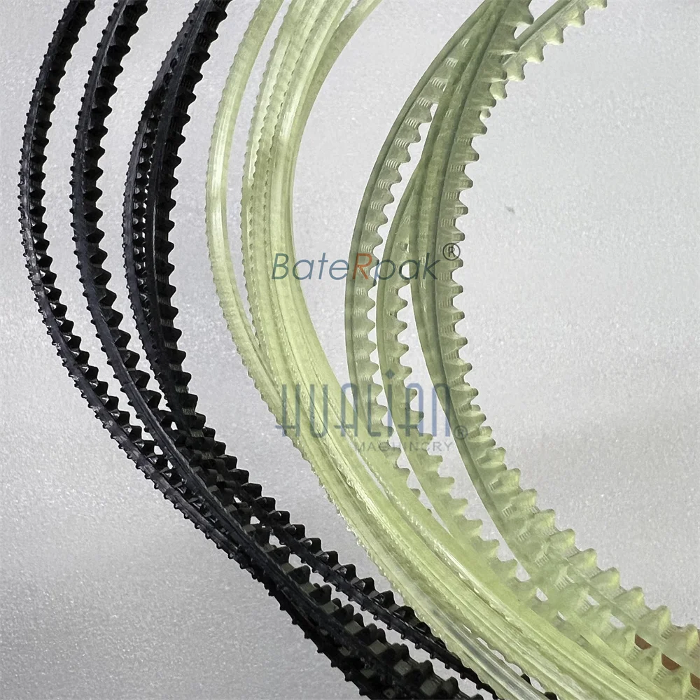 CINTURA HUALIAN 410/420/428/598/657/678mmx5,960x7mm BateRpak sigillante a fascia continua cinghia dentata, piccola cintura trasparente, prezzo 10 pezzi