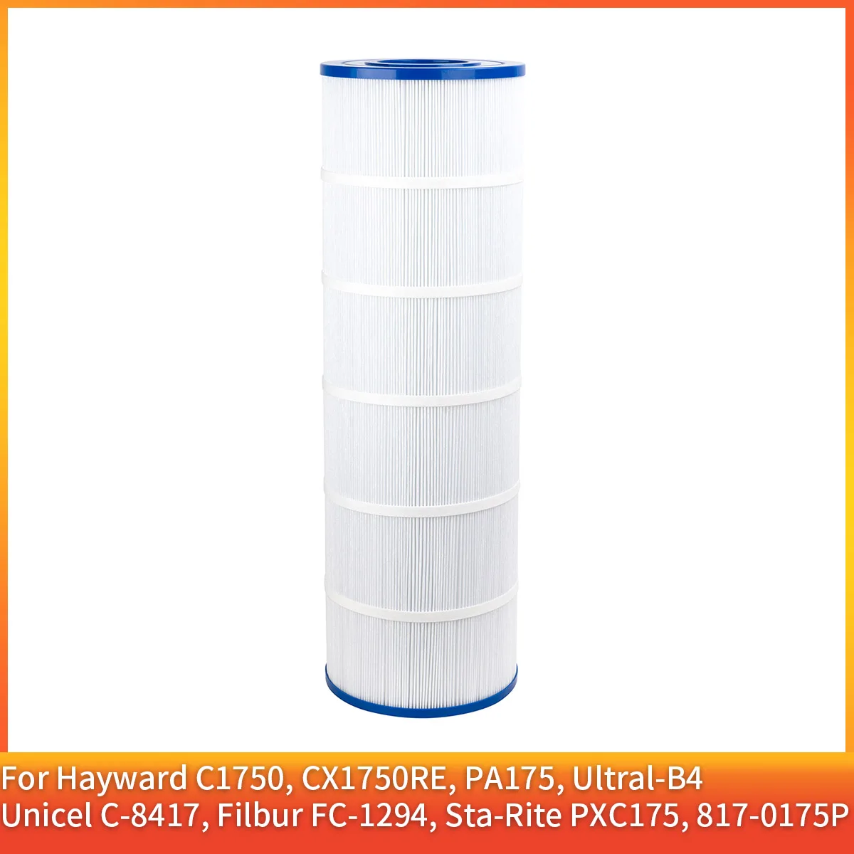 1Pc PLF175A Pool Filter For Hayward C1750, CX1750RE, PA175, Ultral-B4, Unicel C-8417, Filbur FC-1294, Sta-Rite PXC175, 817-0175P