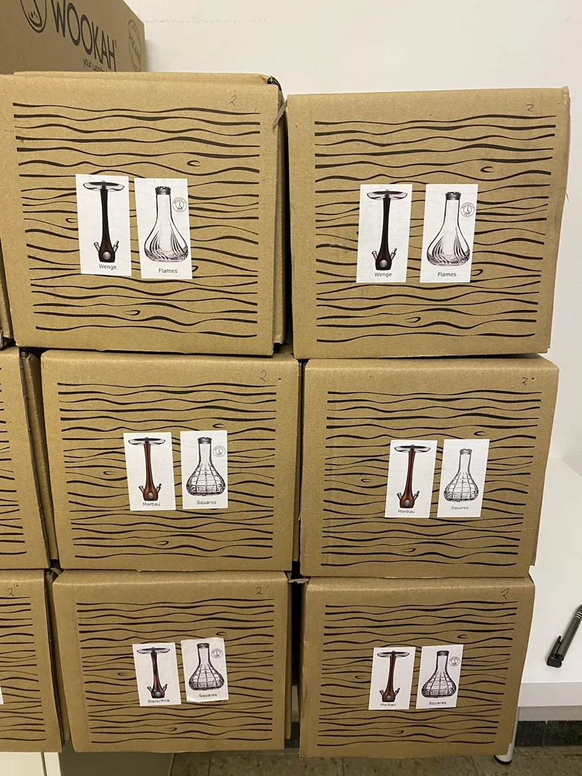 Pure handmade log luxury hookah