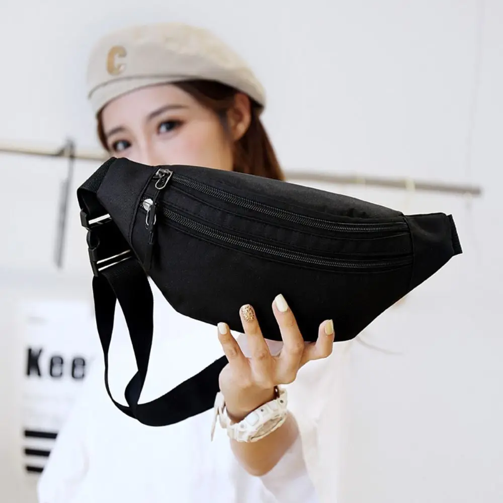 

Двухслойная мобильная поясная сумка, большая вместительная износостойкая спортивная поясная сумка, сумка через плечо с защитой от брызг, повседневное использование