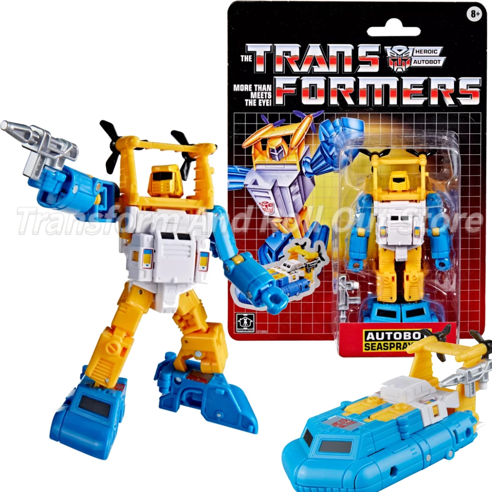 

In Stock Transformers Retro Cardback Deluxe G1 Autobot Seaspray Action Figure Model Toy Collection Gift