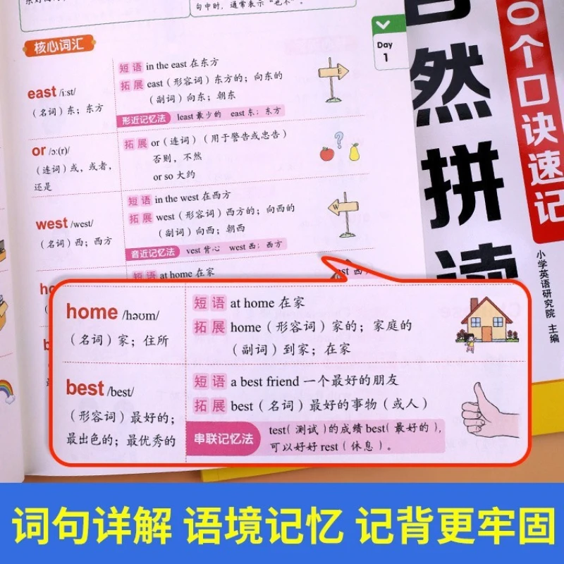 المدرسة الابتدائية الإنجليزية Shorthand، الصوتيات الطبيعية + 100 جملة أساسية قصيرة اليد للمدرسة الابتدائية