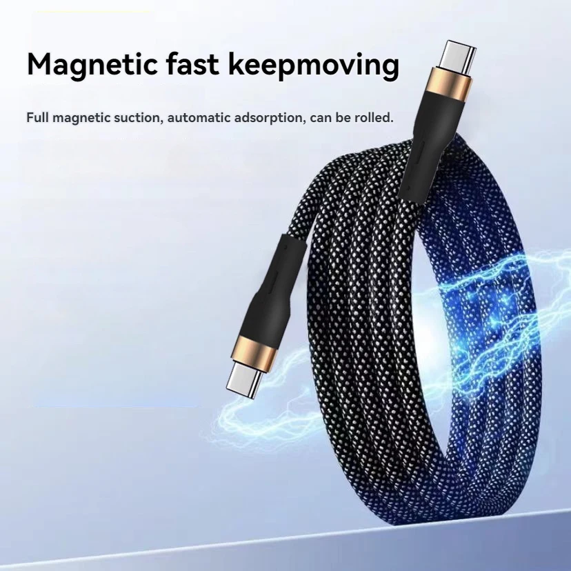 Magnetic storage data cable Type C to Type C Cable For iPhone 15Plus CC Fast Charging Charger USB C Cable For Xiaomi  Data Line