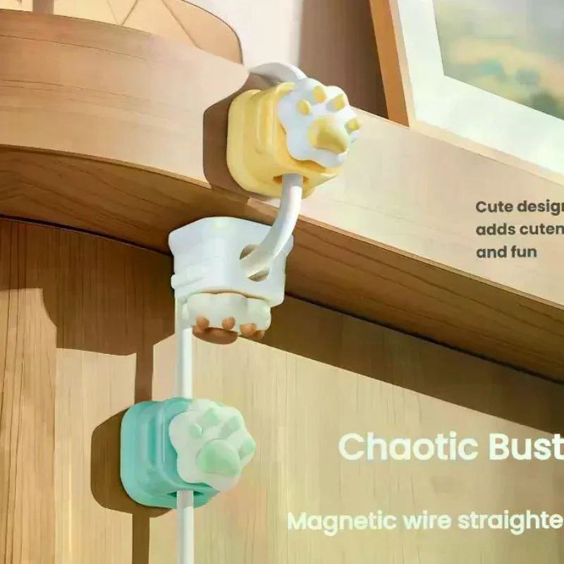 Desktop Cute Cable Organizers Holder Clips Desk Tidy Organiser Self Adhesive Cable Management Office Wire Cord Holder