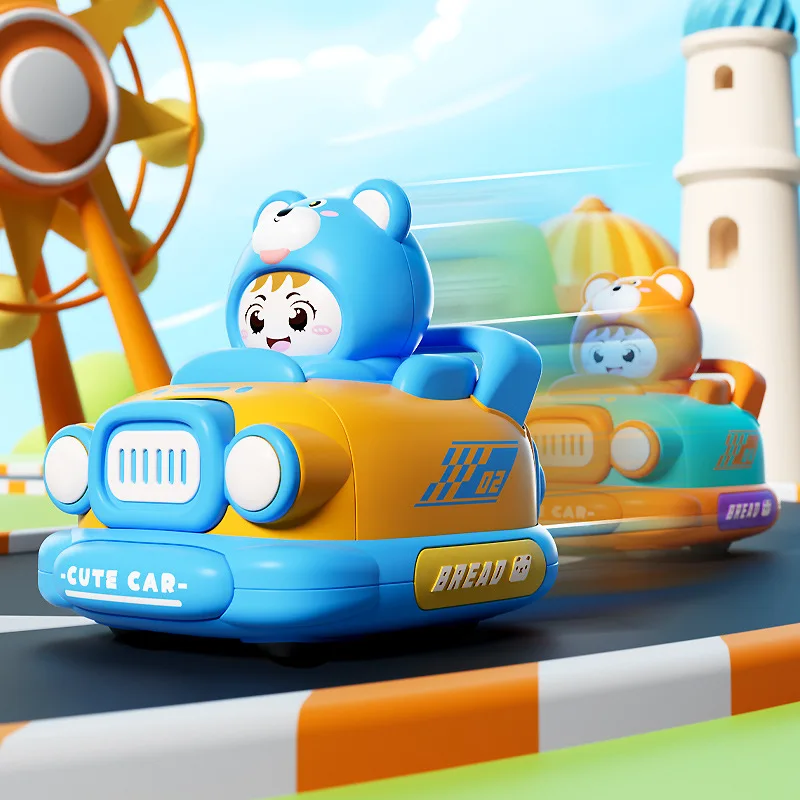 Cartoon Paraurti Auto Giocattolo Per Bambini Puzzle Giocattolo Nuovo Tirare Indietro Auto Divertimento Animale Sveglio Scorrevole Auto Genitore-figlio Interattiva Inerzia Auto