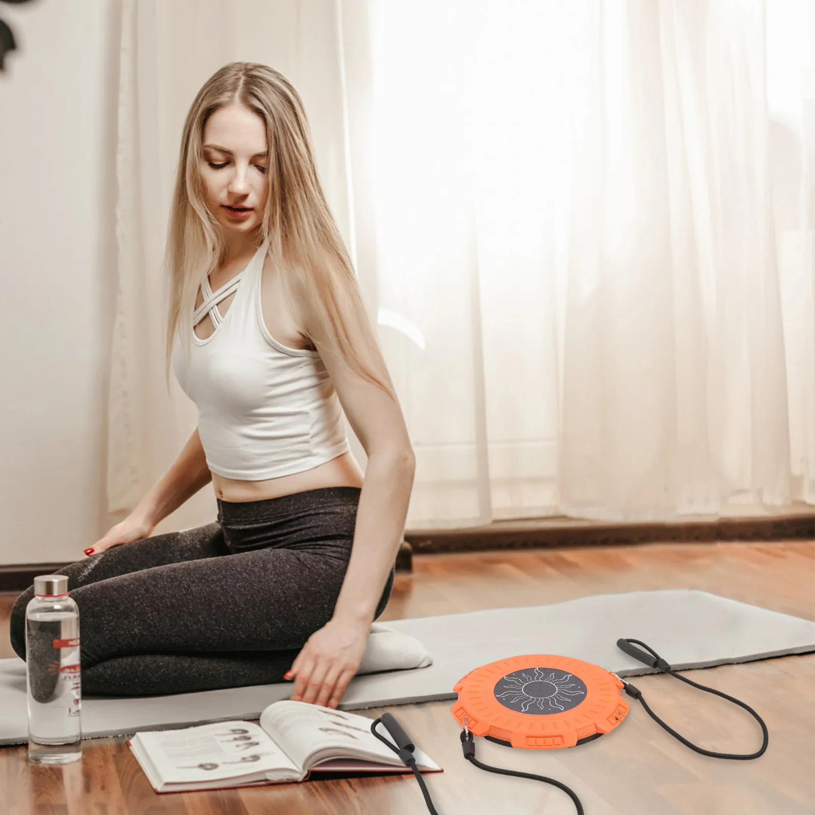 

1Set Twisting Waist Disc Body Shaping Massage Board Compact Design Effective for Daily Use Rotating Board