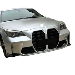 For 5 Series E60 Tuning New M4 Style Front Bumper with Grille for BMW Body Kit Car Bumper 2002 - 2010 E60