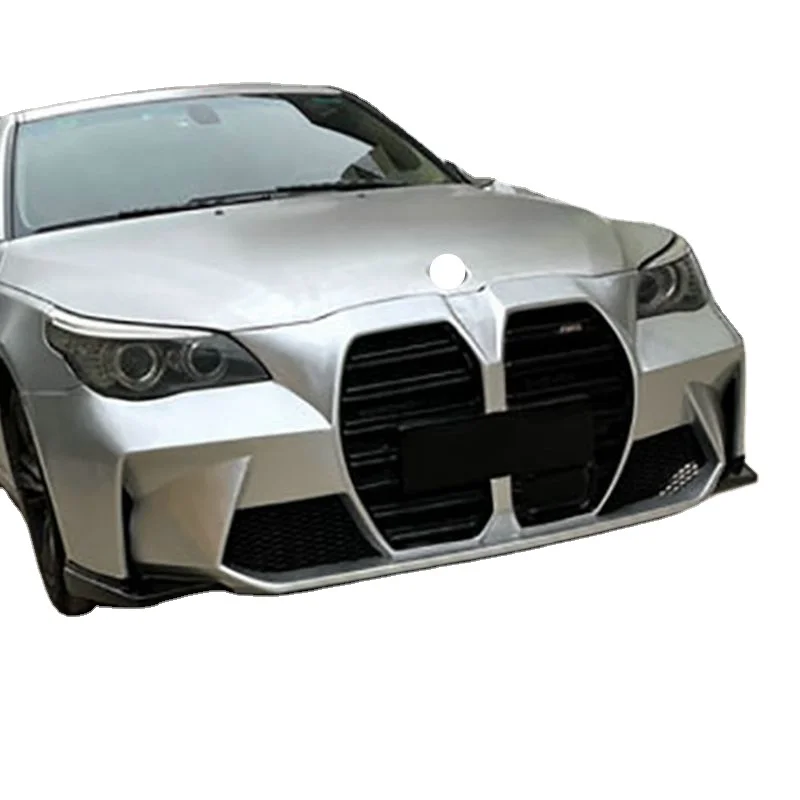 For  5 Series E60 Tuning New M4 Style Front Bumper with Grille for BMW Body Kit Car Bumper 2002 - 2010 E60