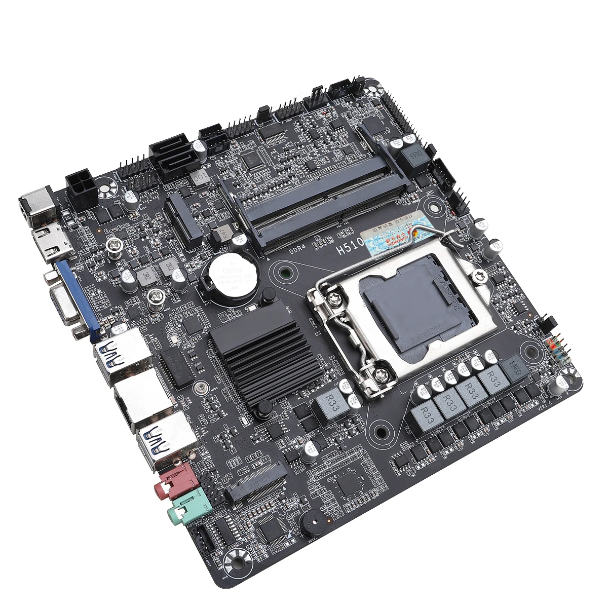 Imagem -04 - Placa-mãe Huananzhi-h510m i Itx Intel Lga 1200 Suporte Ddr4 2933 2666 2400 2133 M.2 Nvme Sata3.0