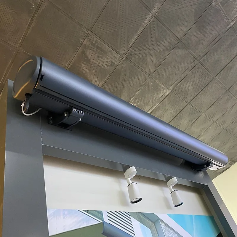 

Electric canopy outdoor sun terrace courtyard canopy high-end villa intelligent remote control telescopic full box awning