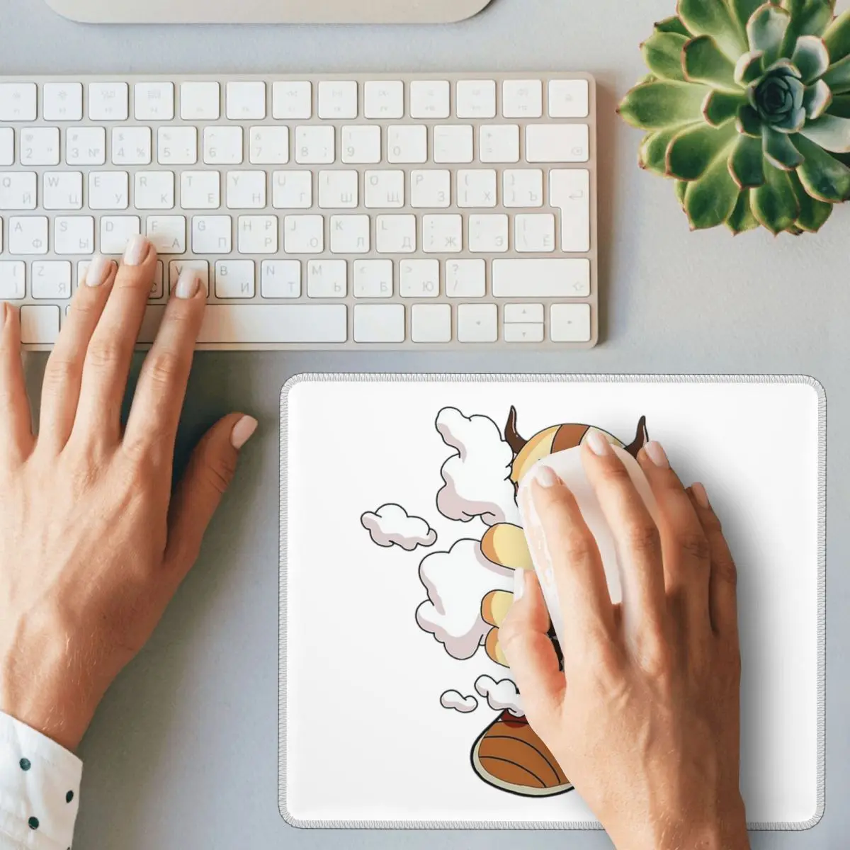 구름이 있는 아파, 아바타 마지막 공기 바람의 주인공 마우스 패드 컴퓨터 키보드 마우스 매트 게이머 PC 노트북 책상 매트 사무실 테이블 매트