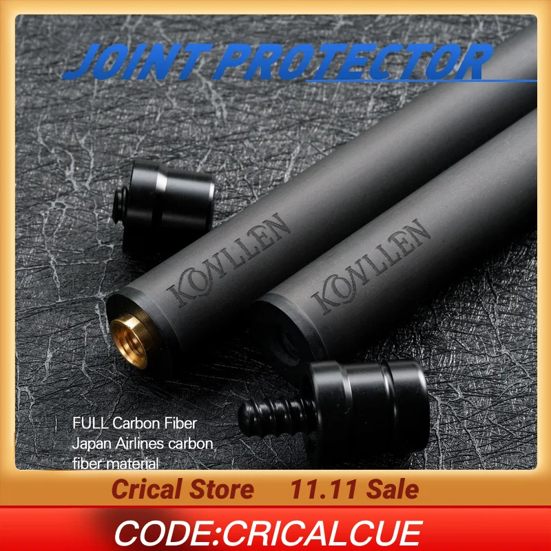 

KONLLEN-Carbon Fiber Billiard Cue Stick Shaft, 3 Cushions, Carom/Libre Cue Stick, Uni-Loc, Radial, 3/8x8 Pin Joint