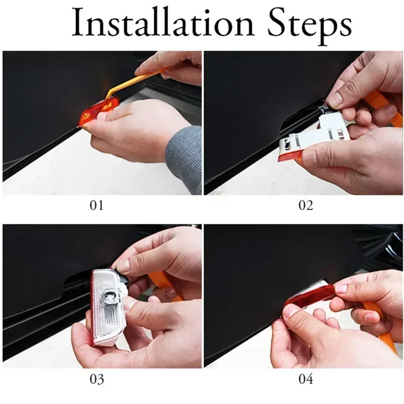 

VW 2026 Hot Car Door Welcome Lights for VOLKSWAGEN VW R LINE Rline Golf Tiguan Touran Touareg EOS Jetta Passat T-ROC LED Courtes