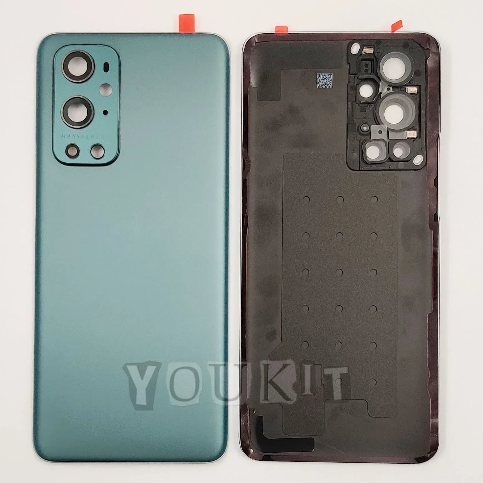 A+++ Gorilla Glass dla OnePlus 9 Pro Pokrywa baterii Twarda tylna pokrywa Drzwi Tylna obudowa Panel Obudowa + Naklejka samoprzylepna na obiektyw