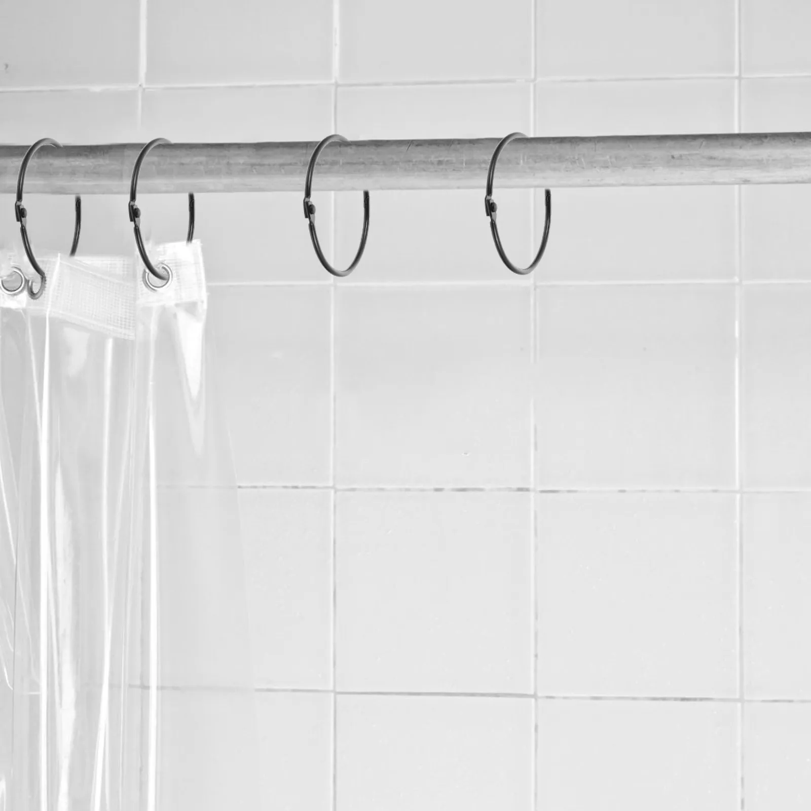 24Pcs Heavy Duty Metal Circular Curtain Rings for Smooth Sliding Shower Rods & Home Decor