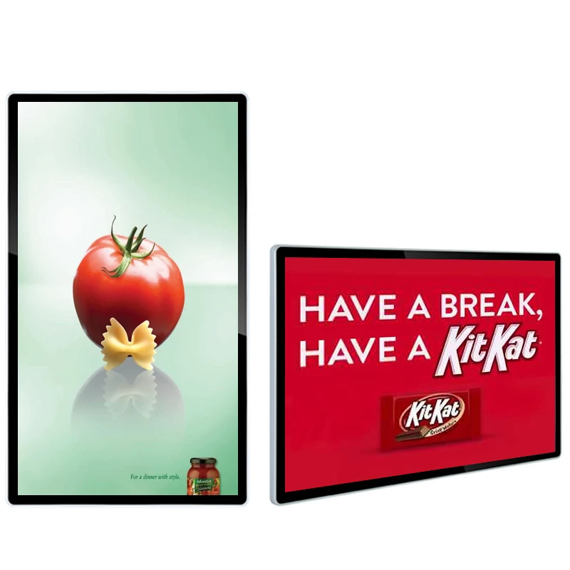 43 Inch Wall Mounted Advertising Players Wifi Monitor TV Digital Signage LCD Display for Shop Restaurant Office Media Player