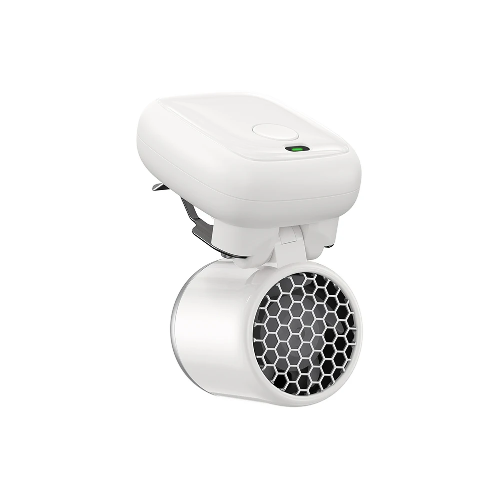 Handheld Clip Fan with Secure Clip for Clothing Gear 3-Speed Cooling Quiet Mesh Cover Lightweight 62g Ergonomic ABS Construction
