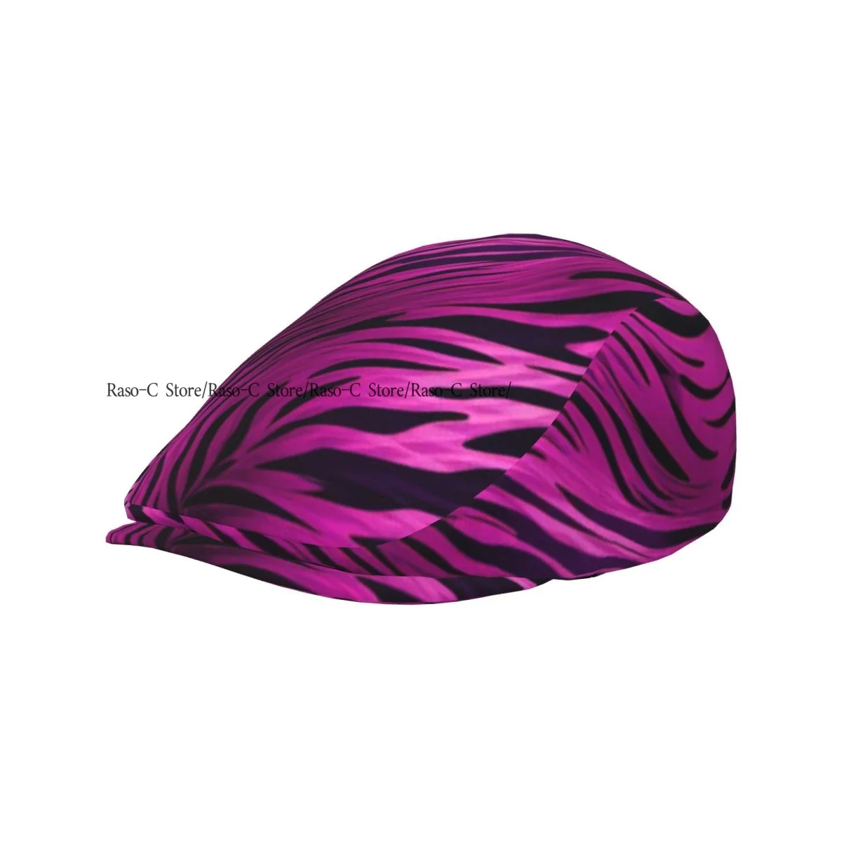 Unisex Adult Forward Peaked Cap Leopard Print Newsboy Flat Cap Casual Streetwear Ivy Driving Hat