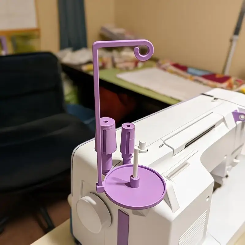 Sewing Machine Single Thread Spool Stand Holder Sturdy Fixing Bracket Perfect Gift for Sewing Lovers Practical Sewing Accessory