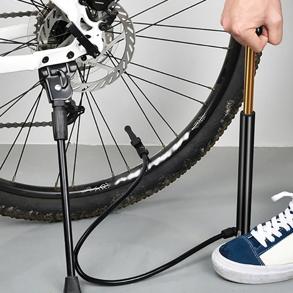 

90psi High Pressure Portable Bike Pump Lightweight Compact Pump for Road Mountain Bikes Ball Inflation Includes Mounting Strap