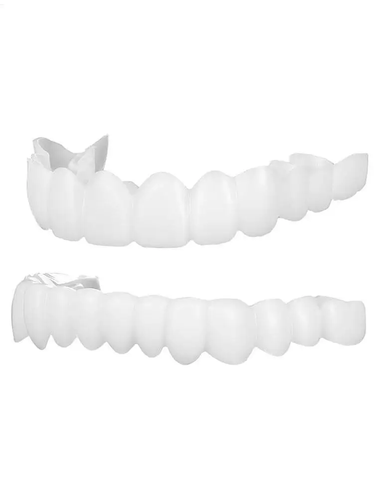 Tooth Veneers Unisex Teeth Veneer Upper Lower Veneers Temporary Smile Improver Instant Confidence Smile Tools Beauty Tool